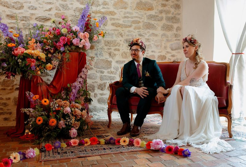 mariage colore ecoresponsable nantes chateau garnison